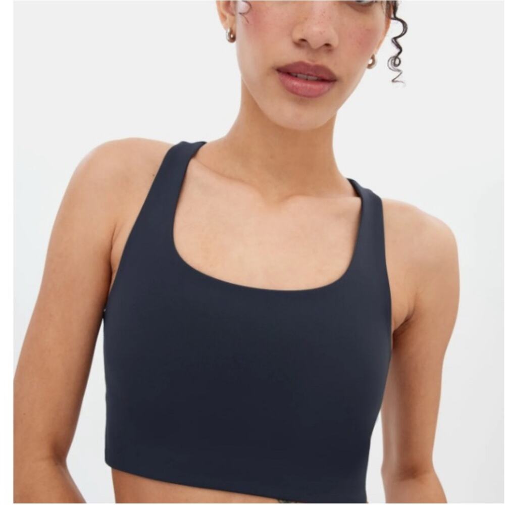 Girlfriend Collective Navy Sports Bra